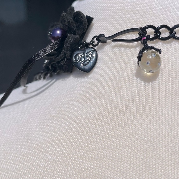 Betsey Johnson Y2K VINTAGE Pink and Black Statement Necklace NWT - Picture 8 of 10